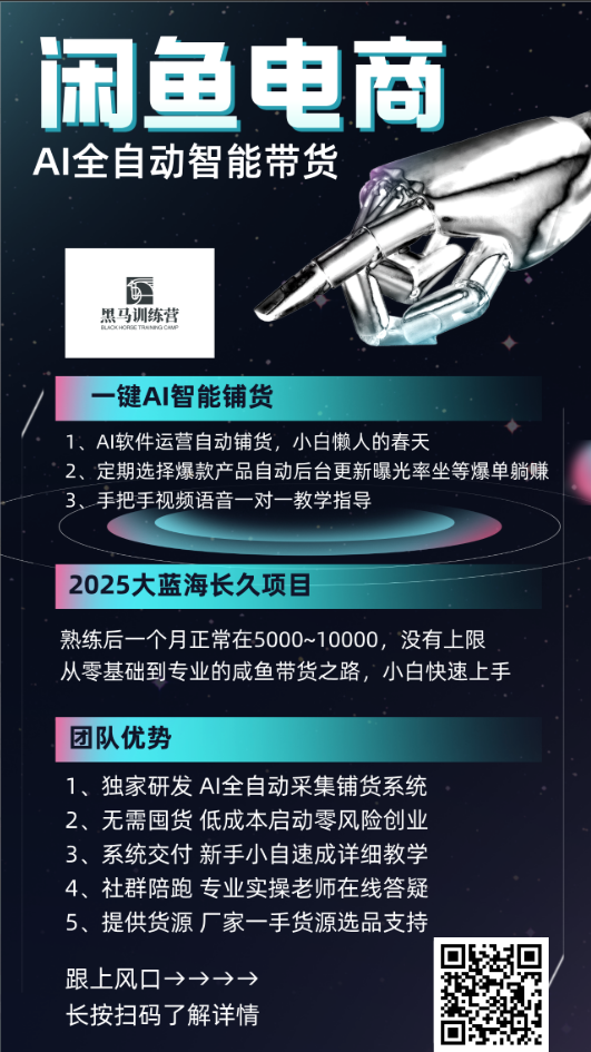 AI全自动闲鱼电商带货